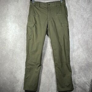 5.11 Tactical Pants Mens 34X34 Green Cargo Pockets Workwear Utilty Straight Leg